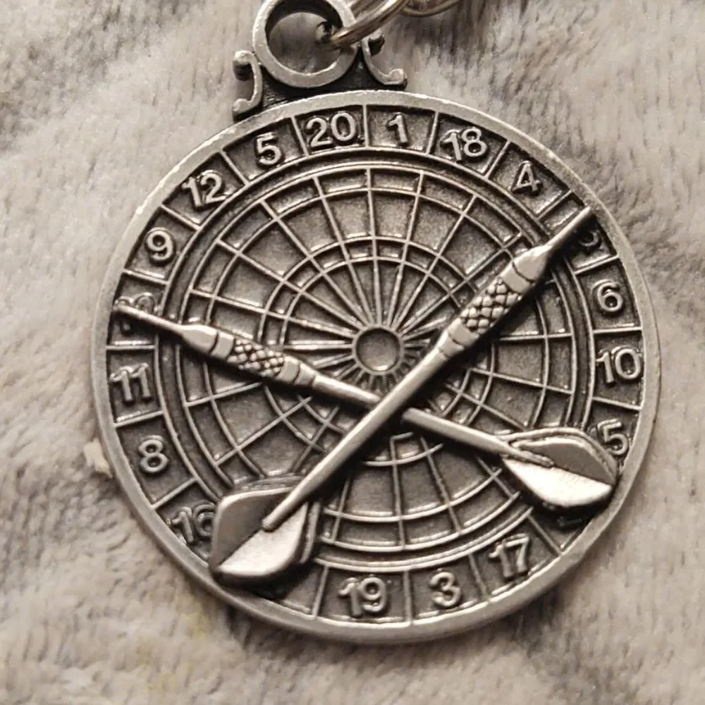 ‎Pewter engraved dart board
